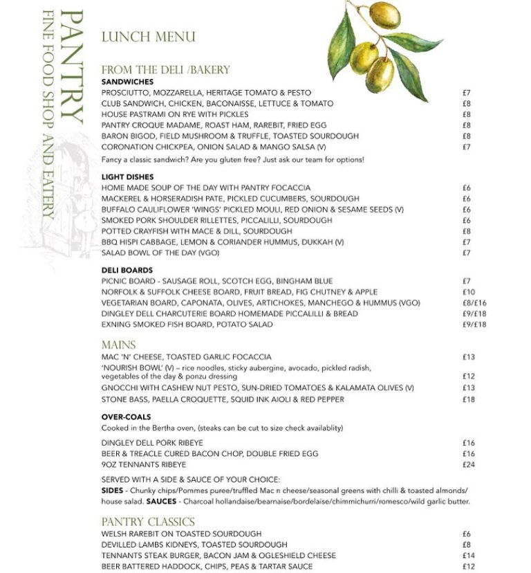 The Pantry Celebrates With Refurbishment and New Menus